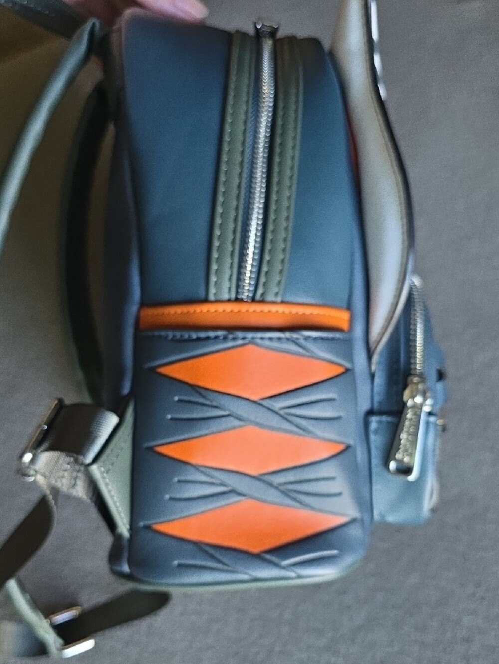 Loungefly Star Wars Ahsoka Tano Mini Backpack - Orange, White, Black, Gold - Picture 5 of 11